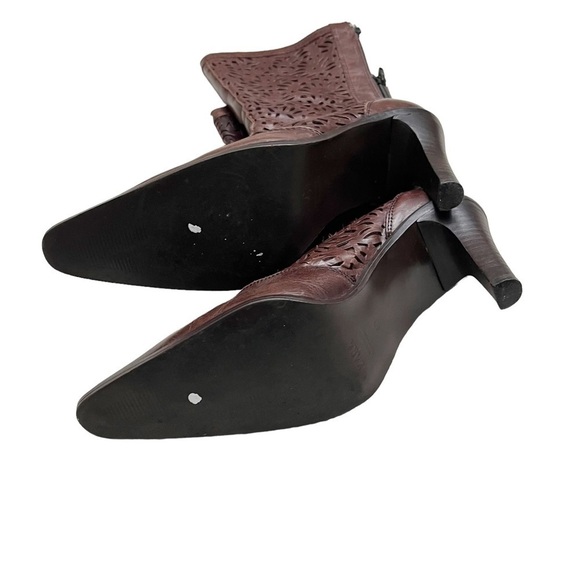 Zara Brown Heeled Boots-Women sz 8.5 - Picture 5 of 7